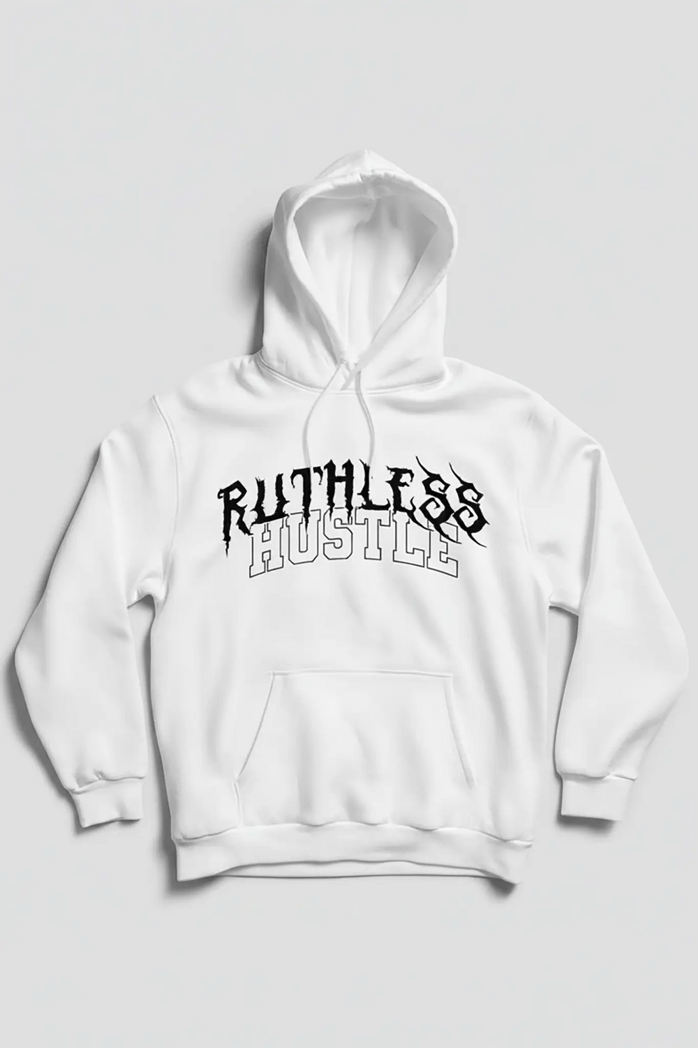 Ruthless Hustle Hoodie (Black Logo) - Zamage