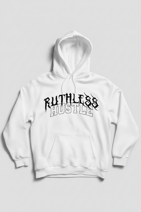 Ruthless Hustle Hoodie (Black Logo) - Zamage