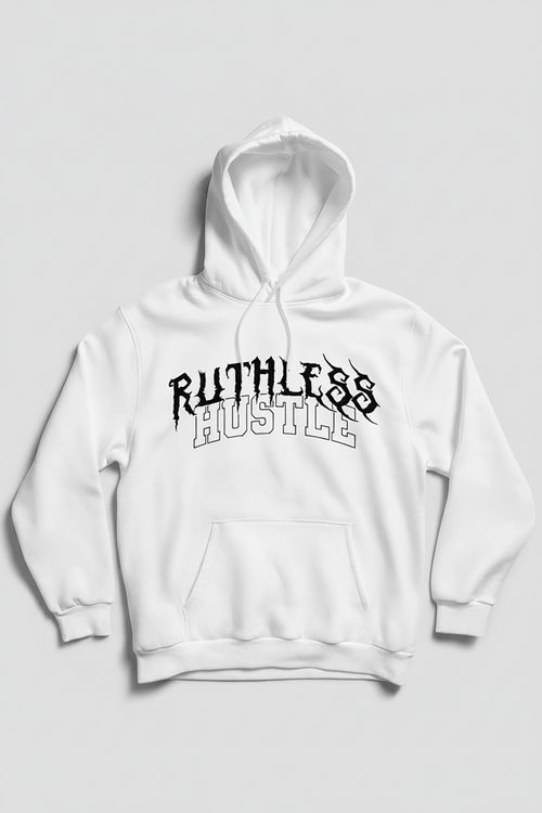 Ruthless Hustle Hoodie (Black Logo) - Zamage