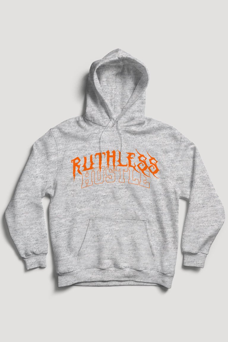 Ruthless Hustle Hoodie (Orange Logo) - Zamage