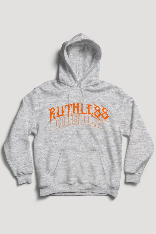 Ruthless Hustle Hoodie (Orange Logo) - Zamage
