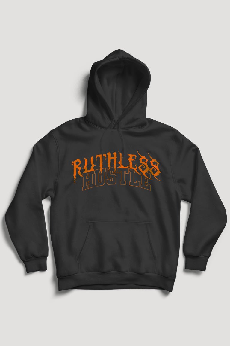 Ruthless Hustle Hoodie (Orange Logo) - Zamage