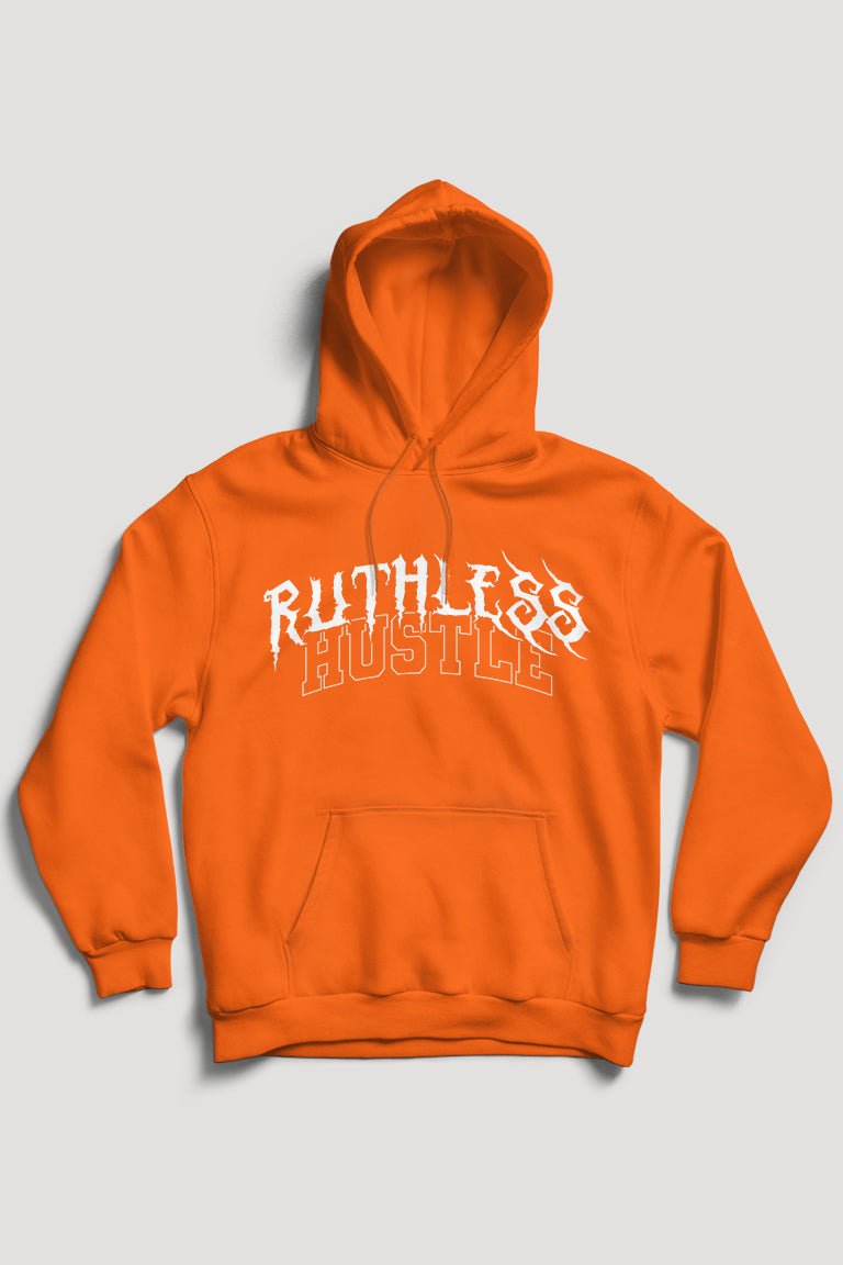 Ruthless Hustle Hoodie (White Logo) - Zamage
