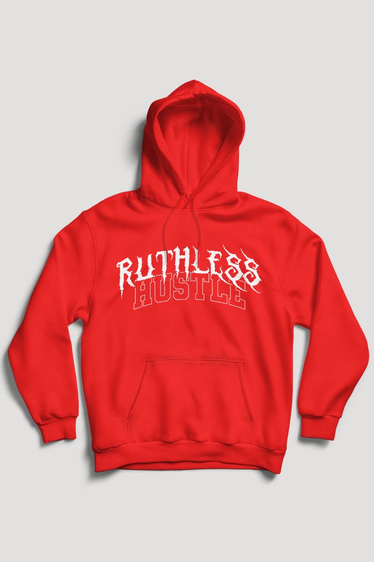 Ruthless Hustle Hoodie (White Logo) - Zamage