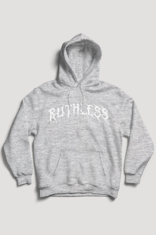 Ruthless Hustle Hoodie (White Logo) - Zamage