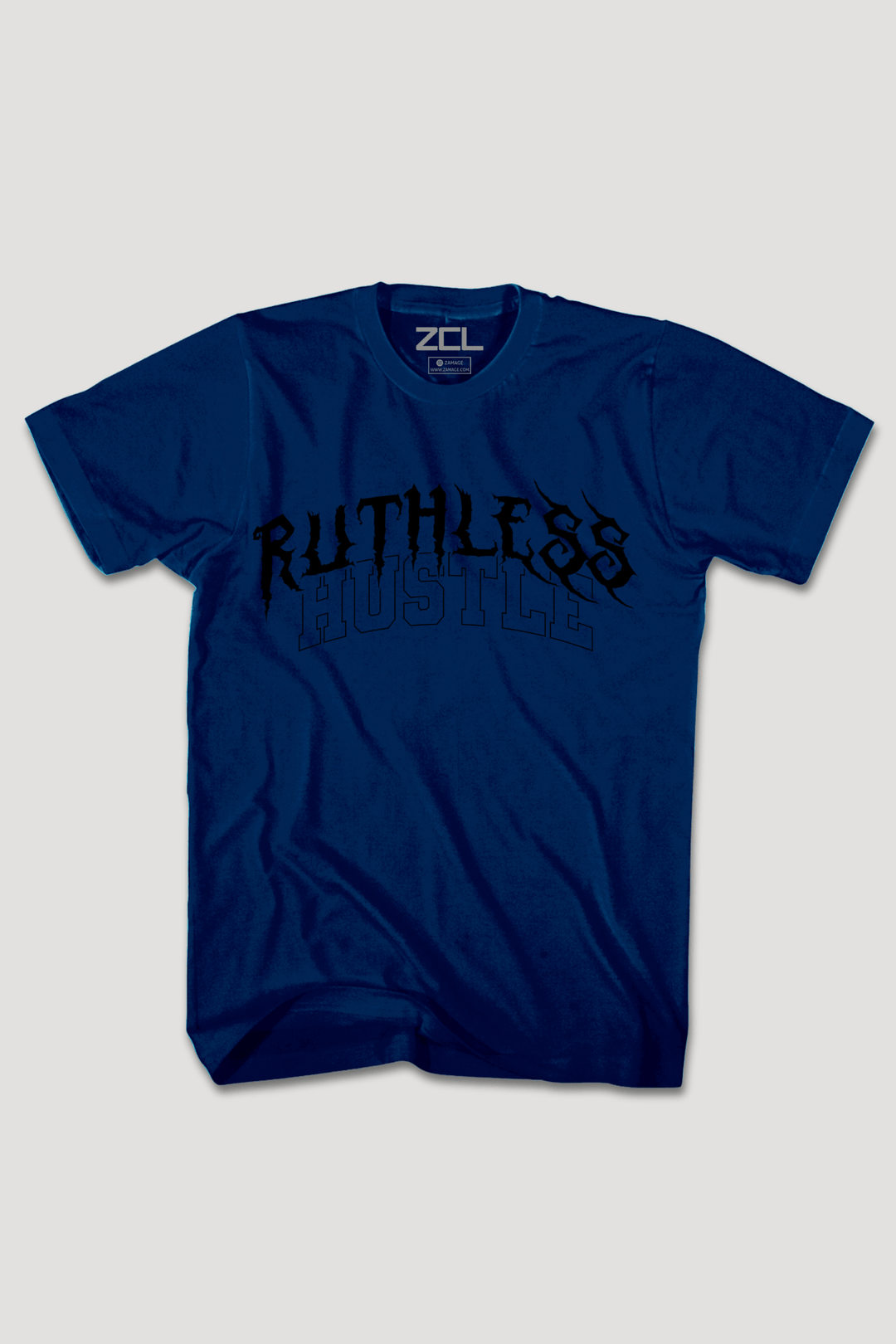 Ruthless Hustle Tee (Black Logo) - Zamage