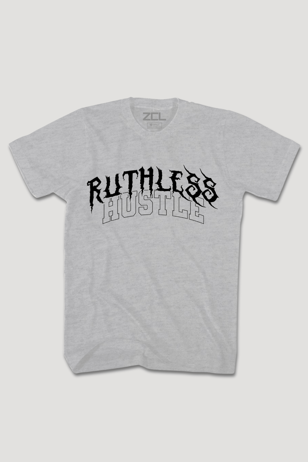 Ruthless Hustle Tee (Black Logo) - Zamage