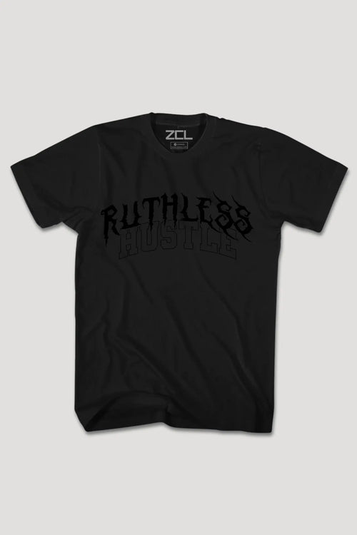 Ruthless Hustle Tee (Black Logo) - Zamage