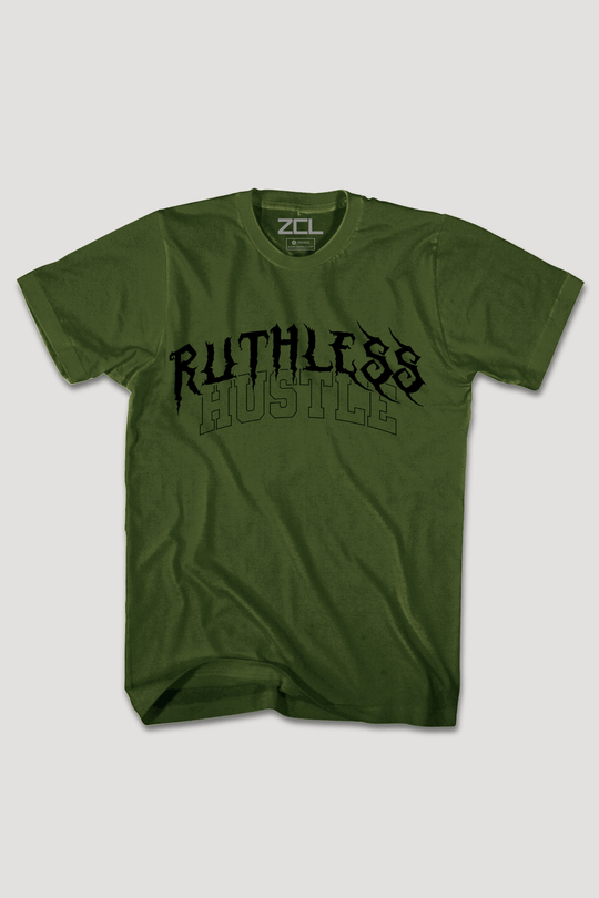 Ruthless Hustle Tee (Black Logo) - Zamage