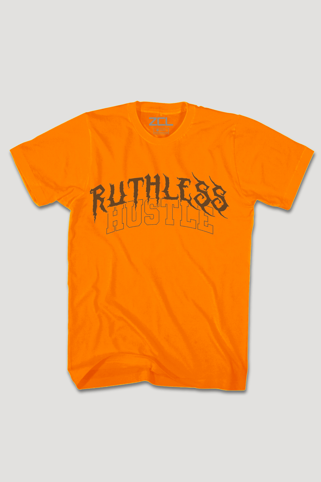 Ruthless Hustle Tee (Brown Logo) - Zamage