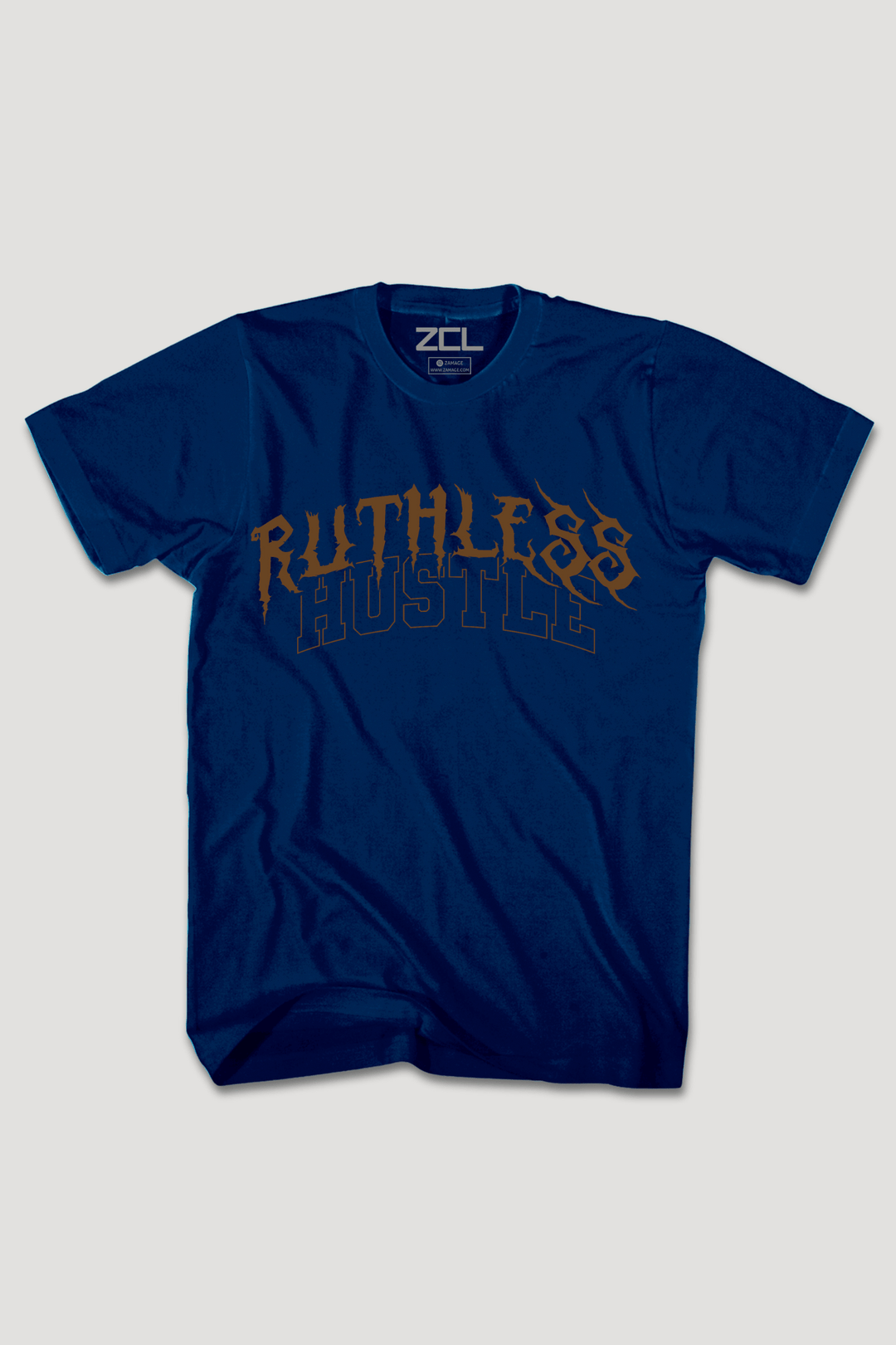 Ruthless Hustle Tee (Brown Logo) - Zamage
