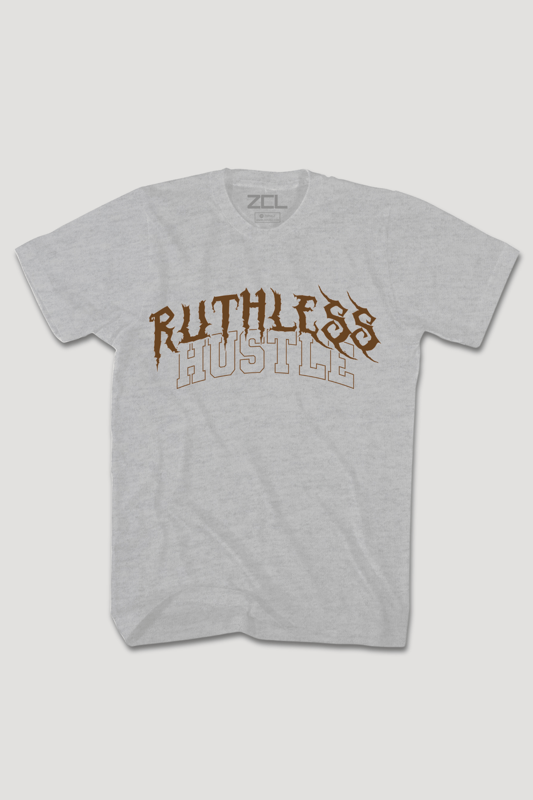 Ruthless Hustle Tee (Brown Logo) - Zamage