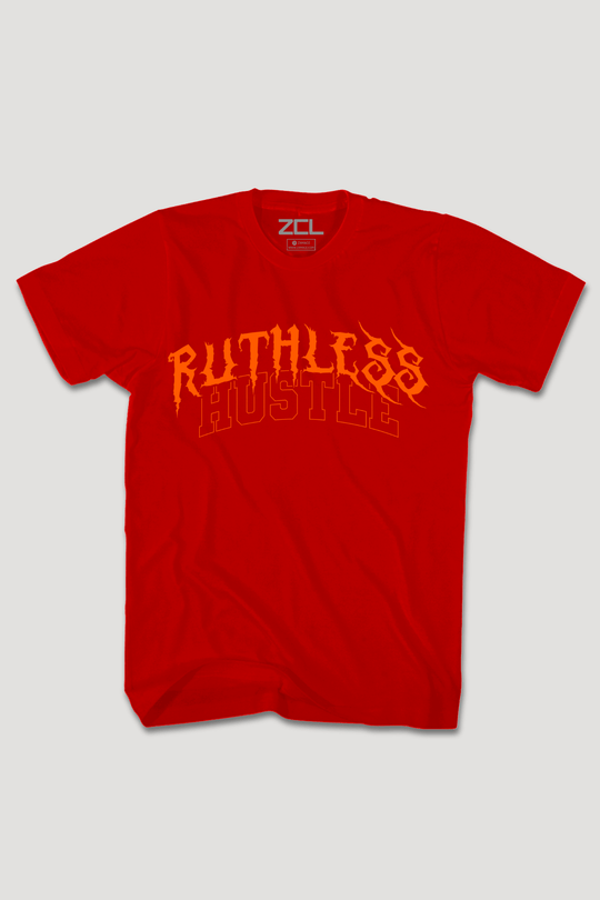 Ruthless Hustle Tee (Orange Logo) - Zamage