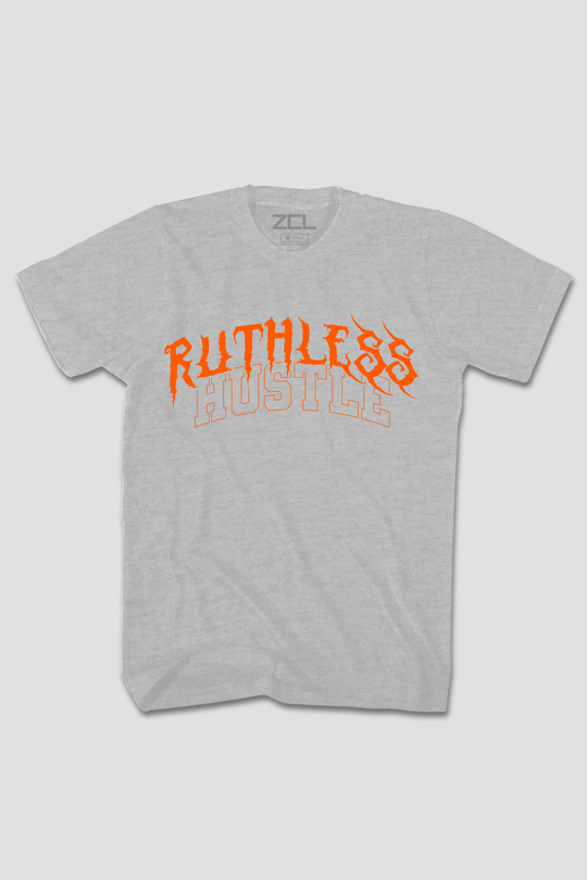 Ruthless Hustle Tee (Orange Logo) - Zamage
