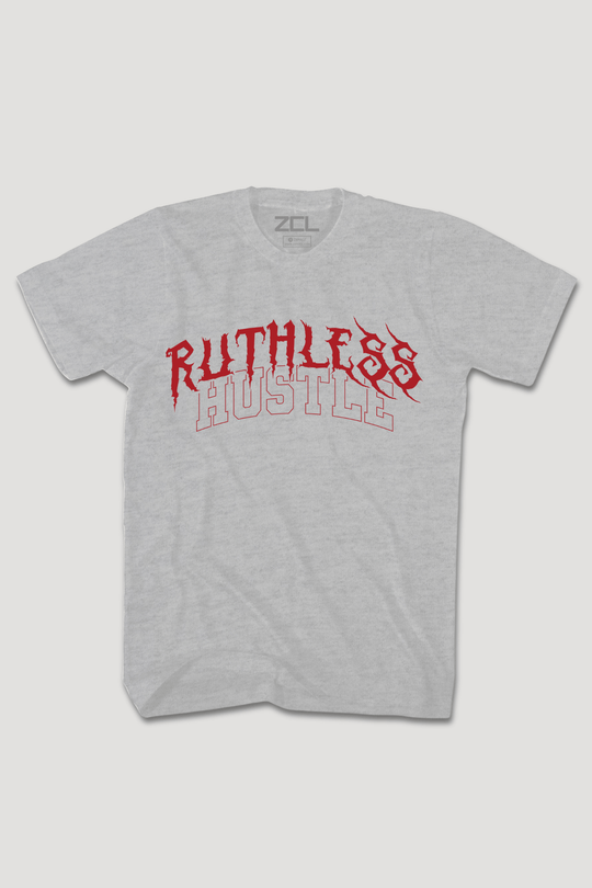 Ruthless Hustle Tee (Red Logo) - Zamage