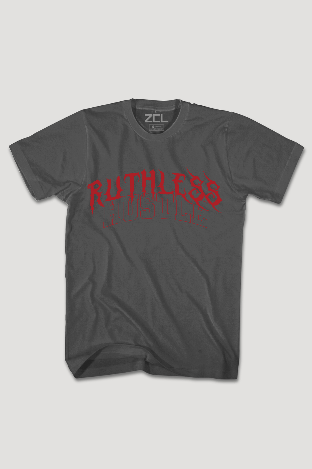 Ruthless Hustle Tee (Red Logo) - Zamage