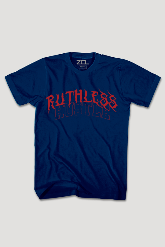 Ruthless Hustle Tee (Red Logo) - Zamage