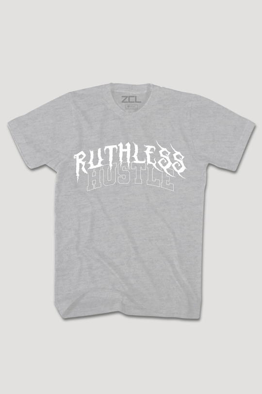 Ruthless Hustle Tee (White Logo) - Zamage