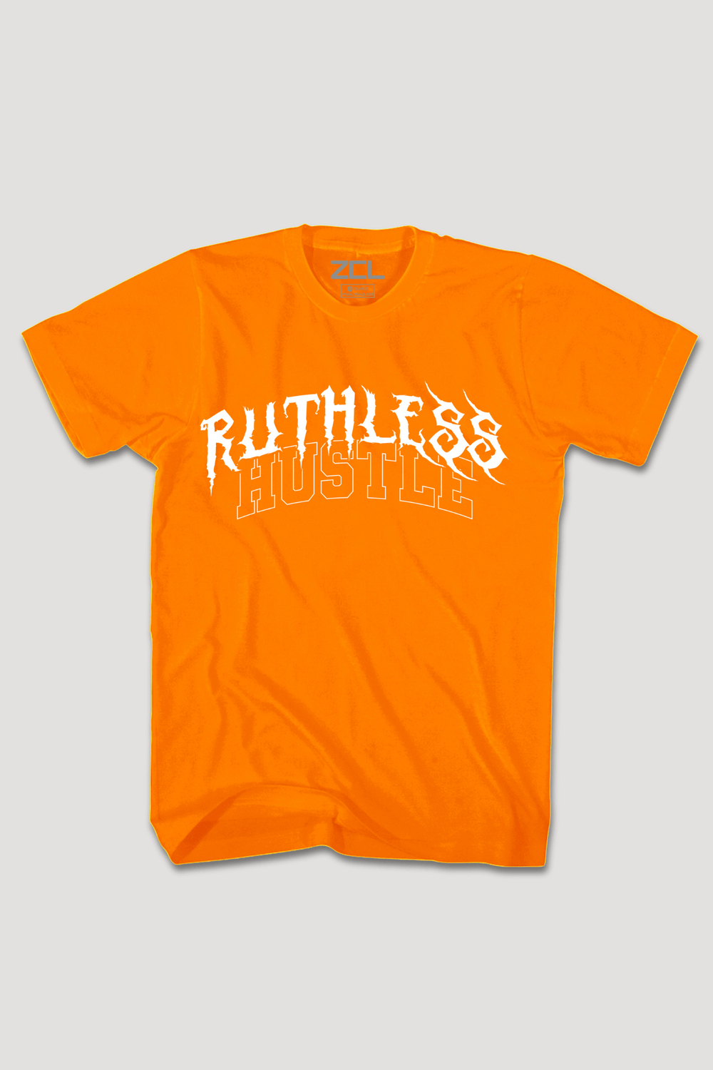 Ruthless Hustle Tee (White Logo) - Zamage