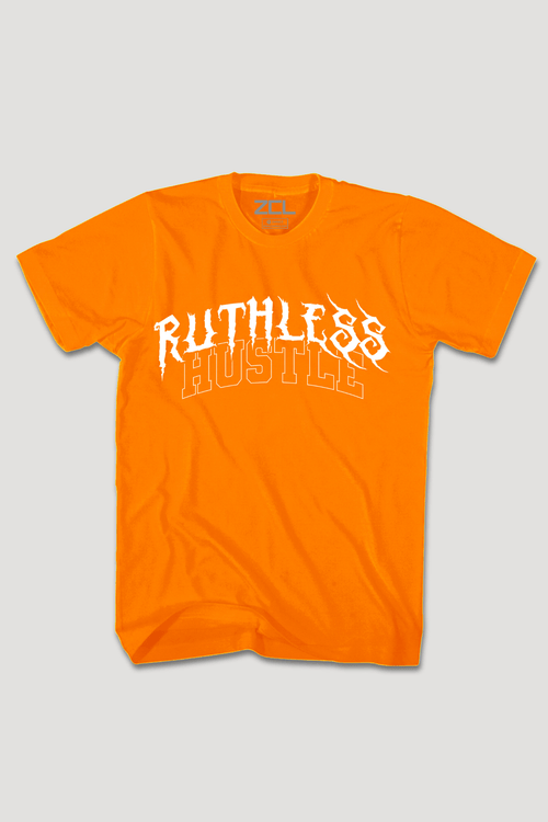 Ruthless Hustle Tee (White Logo) - Zamage