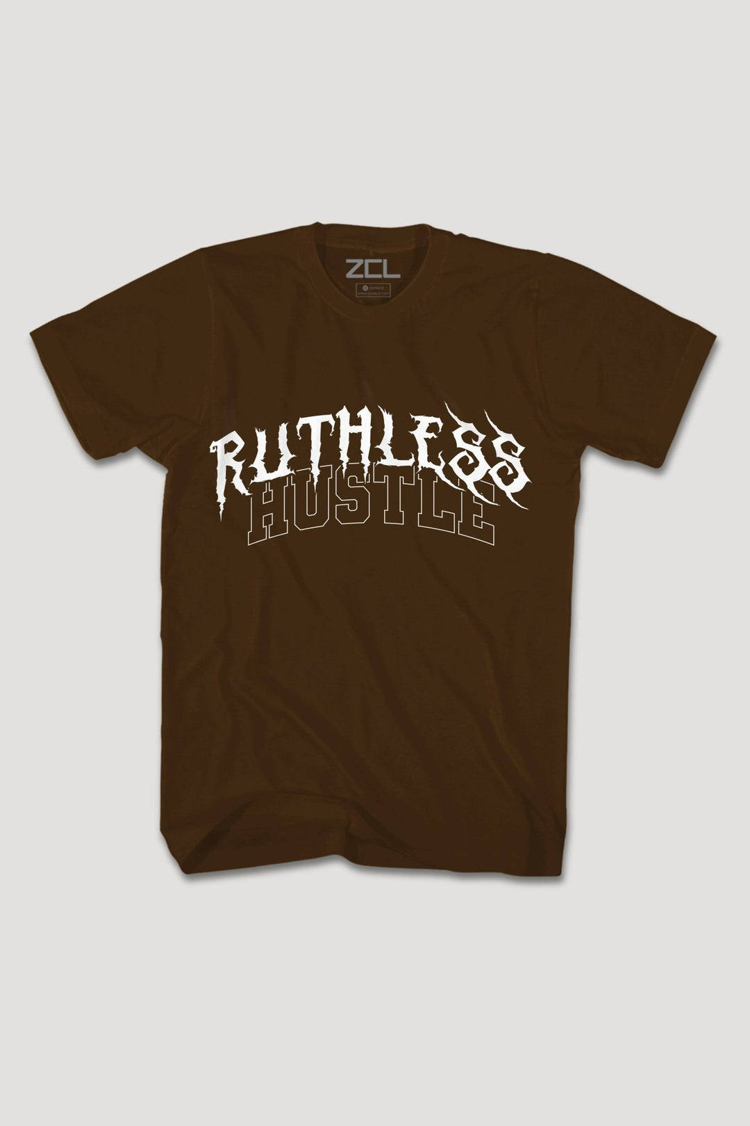Ruthless Hustle Tee (White Logo) - Zamage