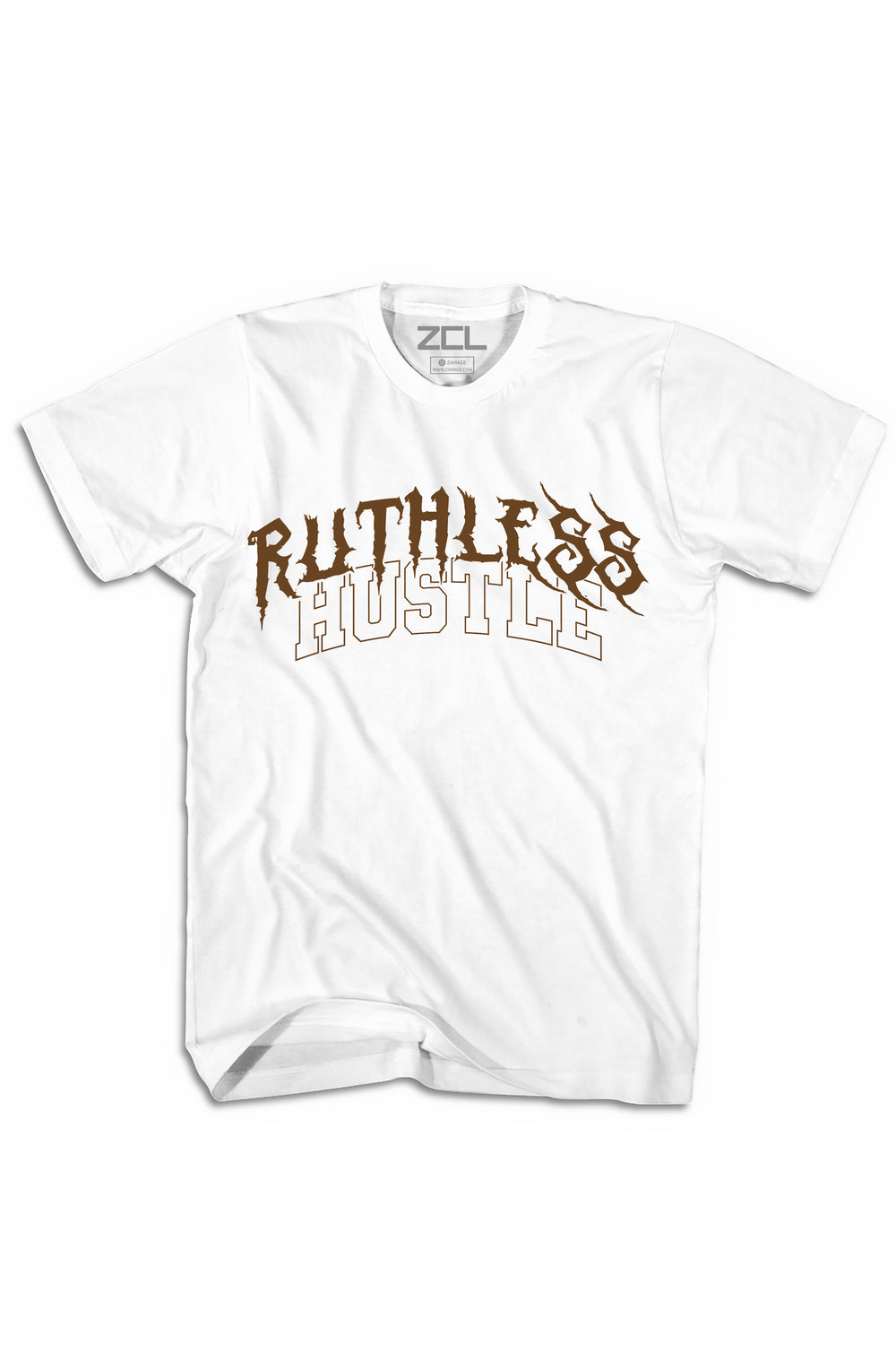 Ruthless Hustle Tee (Brown Logo)