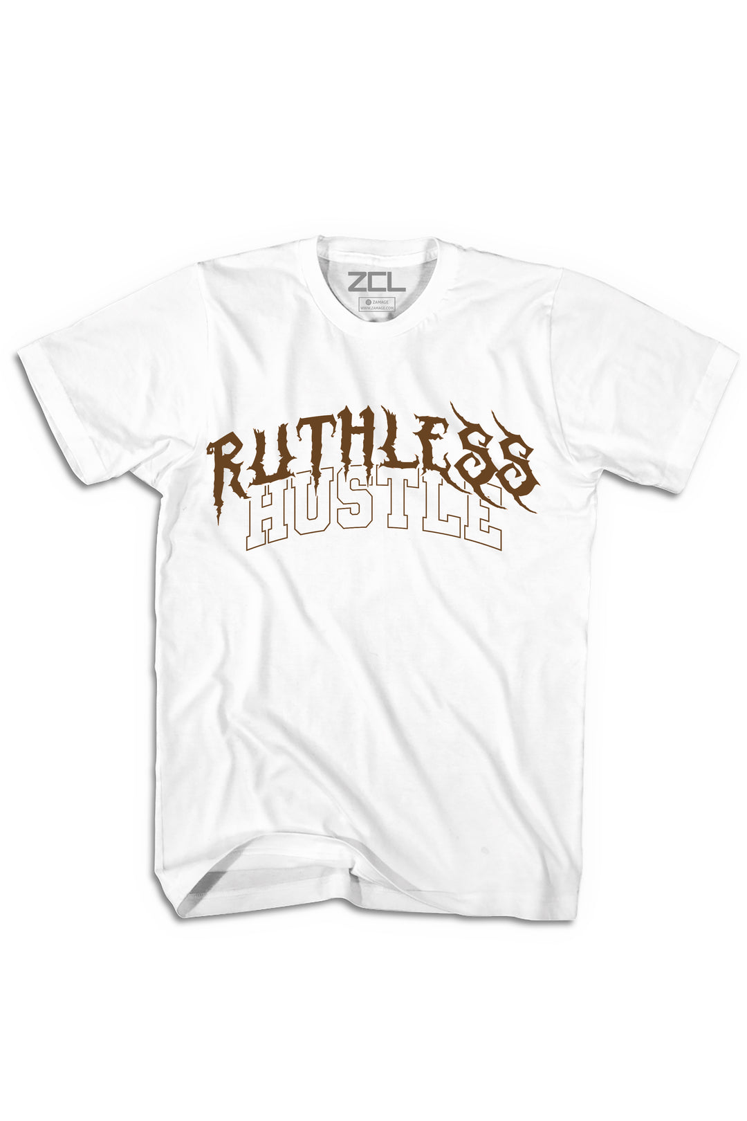 Ruthless Hustle Tee (Brown Logo)