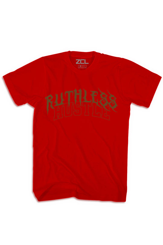 Ruthless Hustle Tee (Brown Logo)