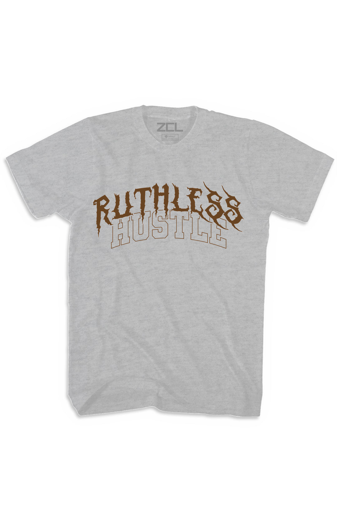 Ruthless Hustle Tee (Brown Logo)