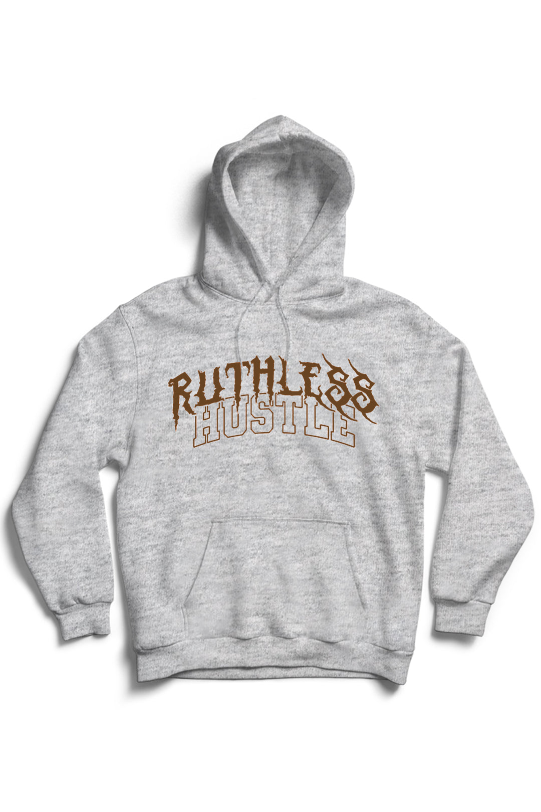 Ruthless Hustle Hoodie (Brown Logo)