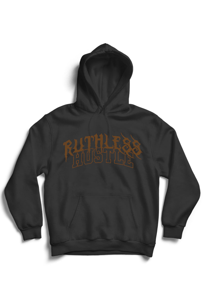 Ruthless Hustle Hoodie (Brown Logo)