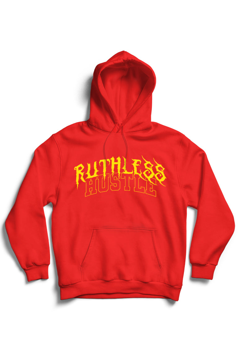Ruthless Hustle Hoodie (Yellow Logo) - Zamage