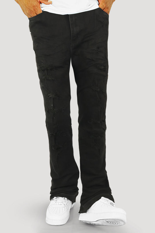 Vertigo Stacked Denim (Jet Black) (M8280D)