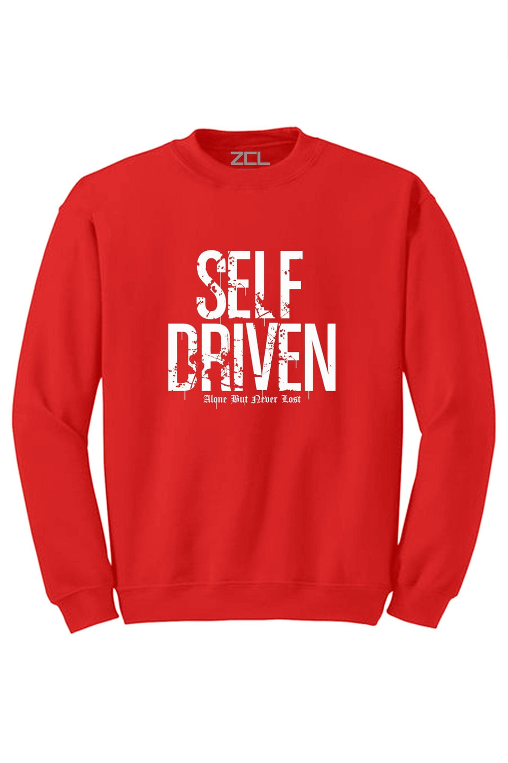 Self Driven Crewneck Sweatshirt (White Logo) - Zamage