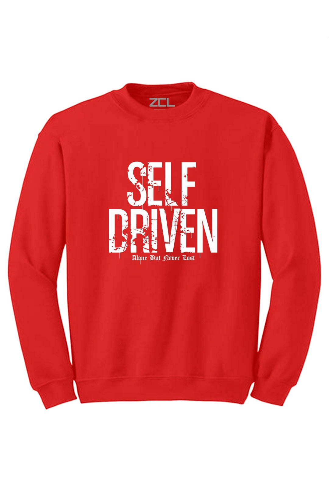 Self Driven Crewneck Sweatshirt (White Logo) - Zamage
