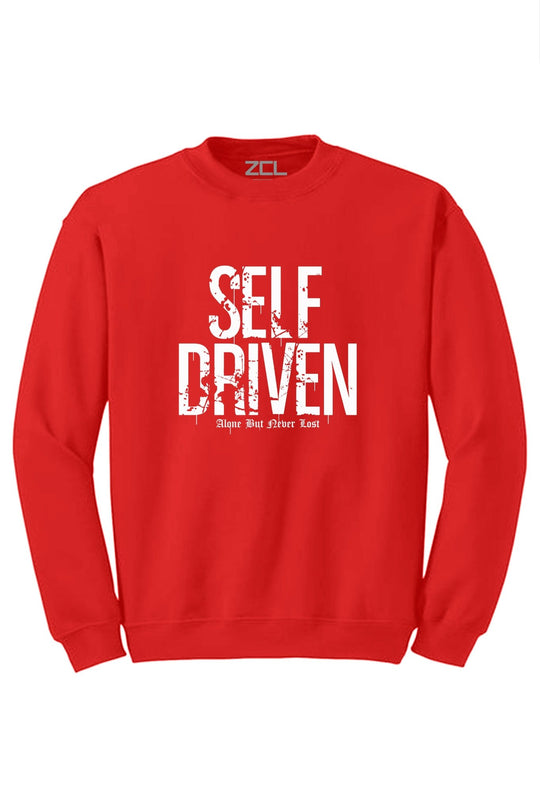 Self Driven Crewneck Sweatshirt (White Logo) - Zamage