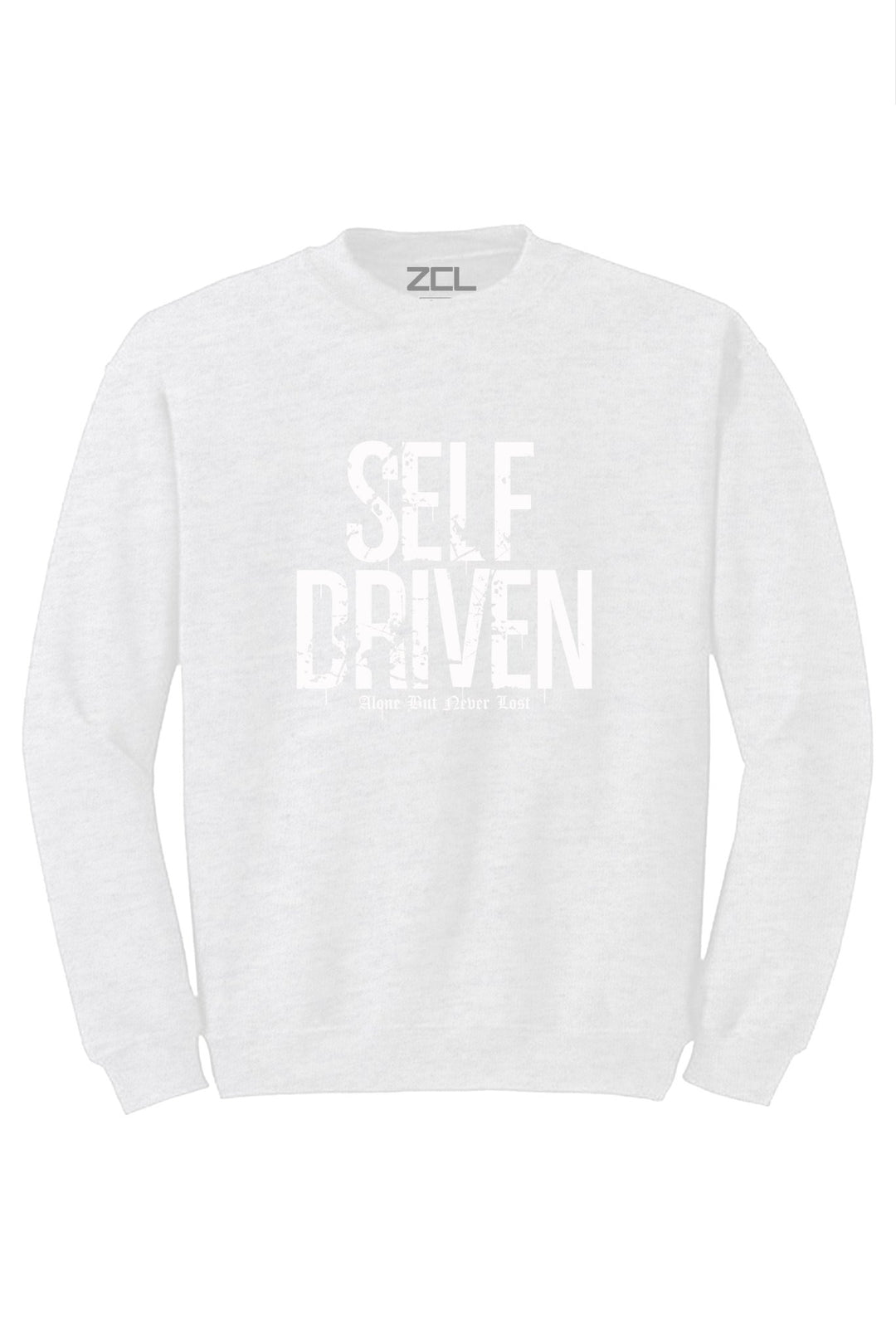 Self Driven Crewneck Sweatshirt (White Logo) - Zamage