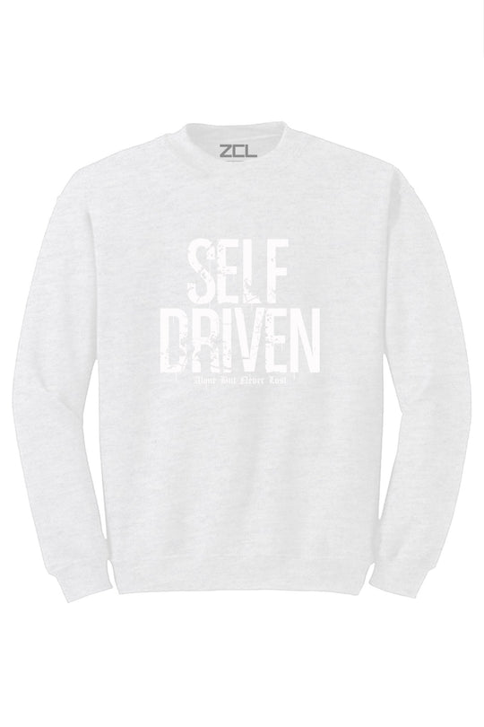 Self Driven Crewneck Sweatshirt (White Logo) - Zamage