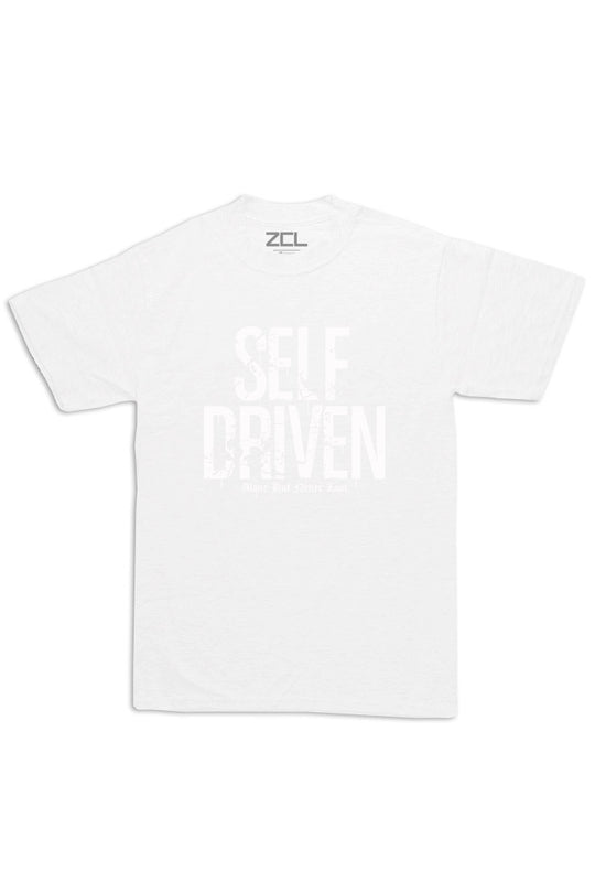 Oversized Self Driven Tee (White Logo) - Zamage