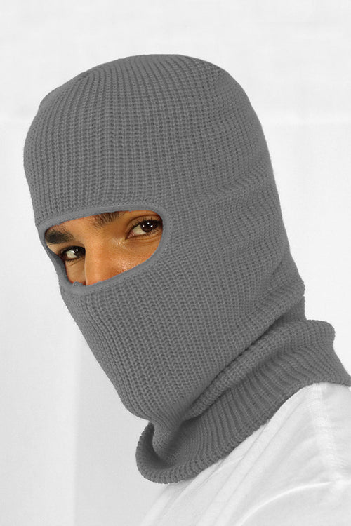 Slotted Balaclava Face Mask (Grey) - Zamage