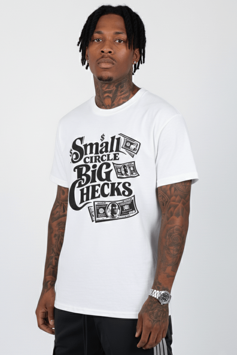 Small Circle Tee (Black Logo) - Zamage