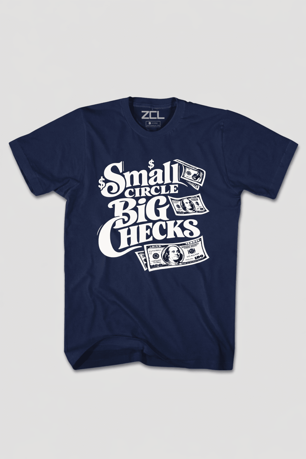 Small Circle Tee (White Logo) - Zamage