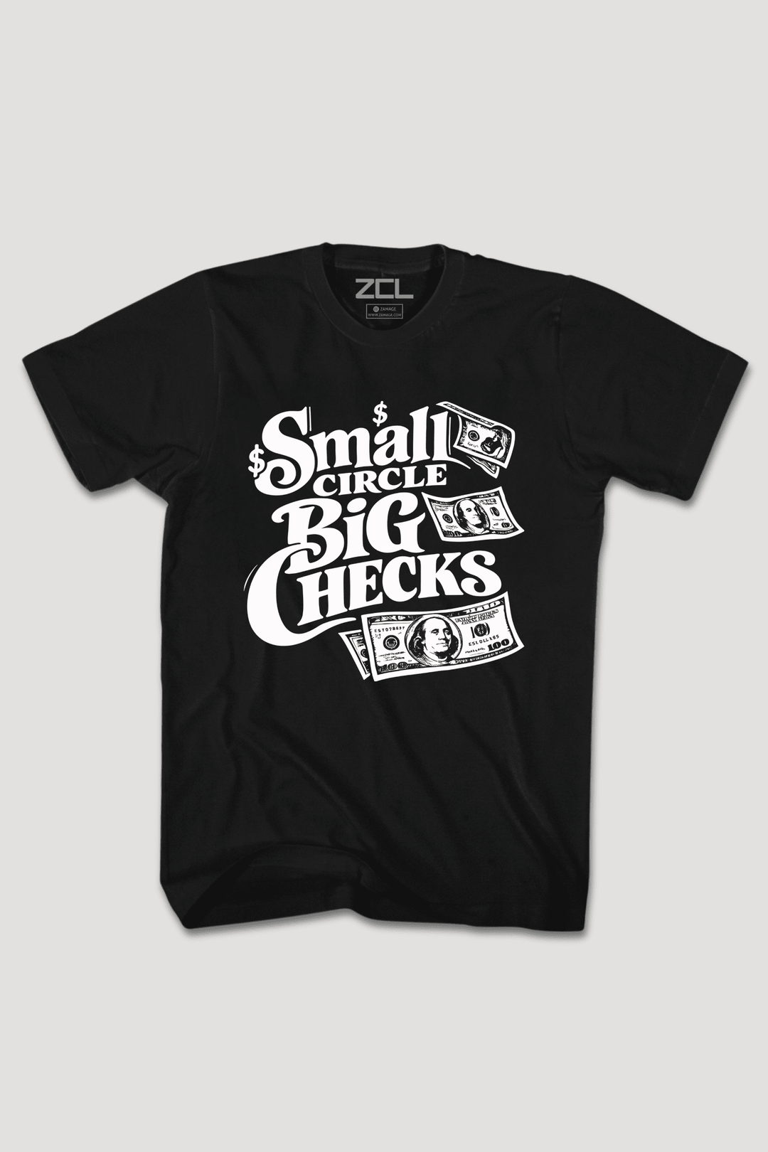 Small Circle Tee (White Logo) - Zamage