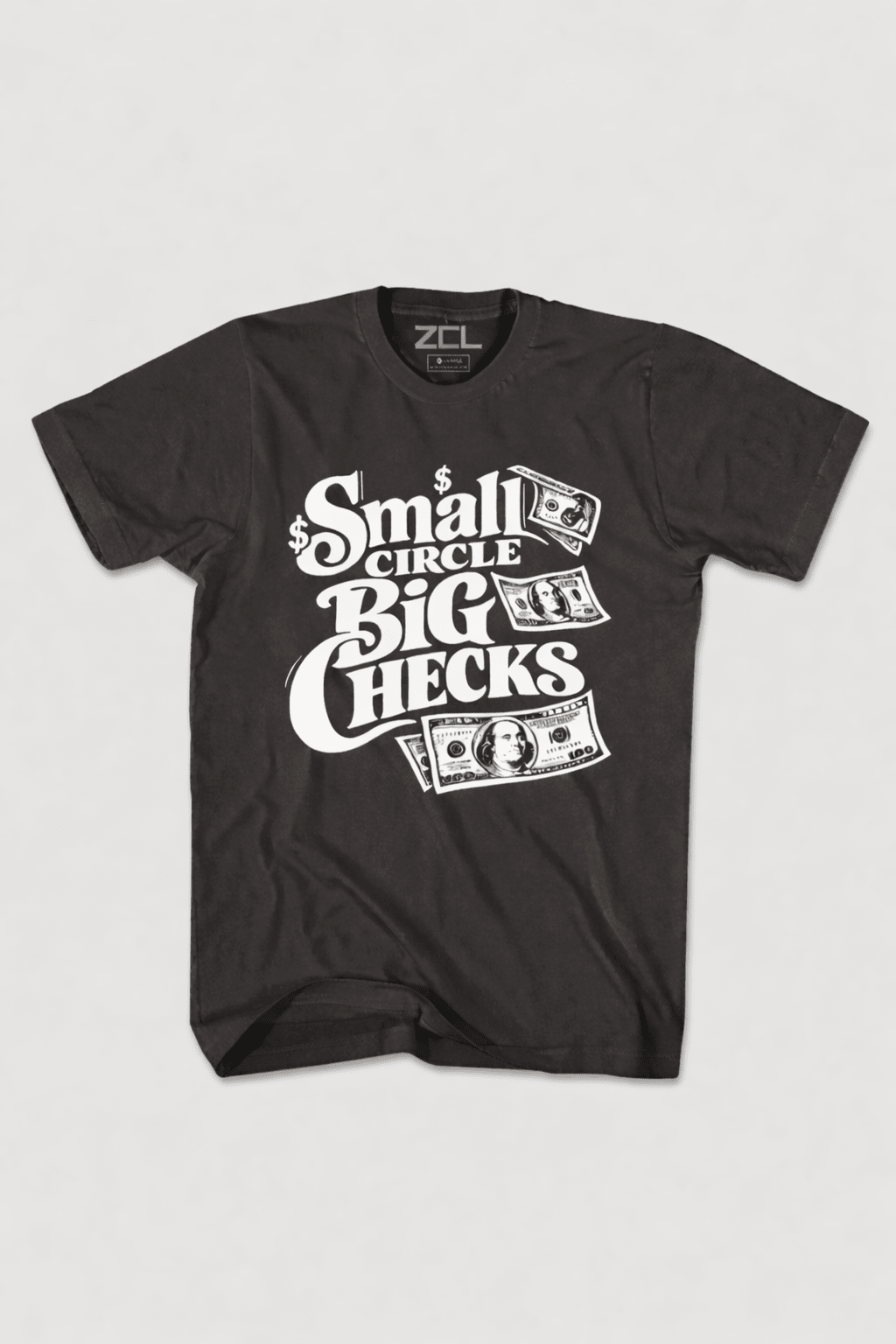 Small Circle Tee (White Logo) - Zamage