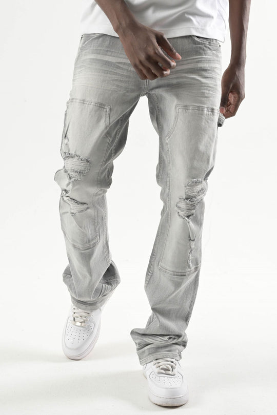Carpenter Stacked Denim (Grey) (S4434)