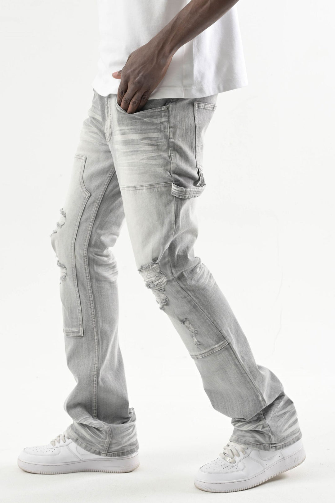 Carpenter Stacked Denim (Grey) (S4434)