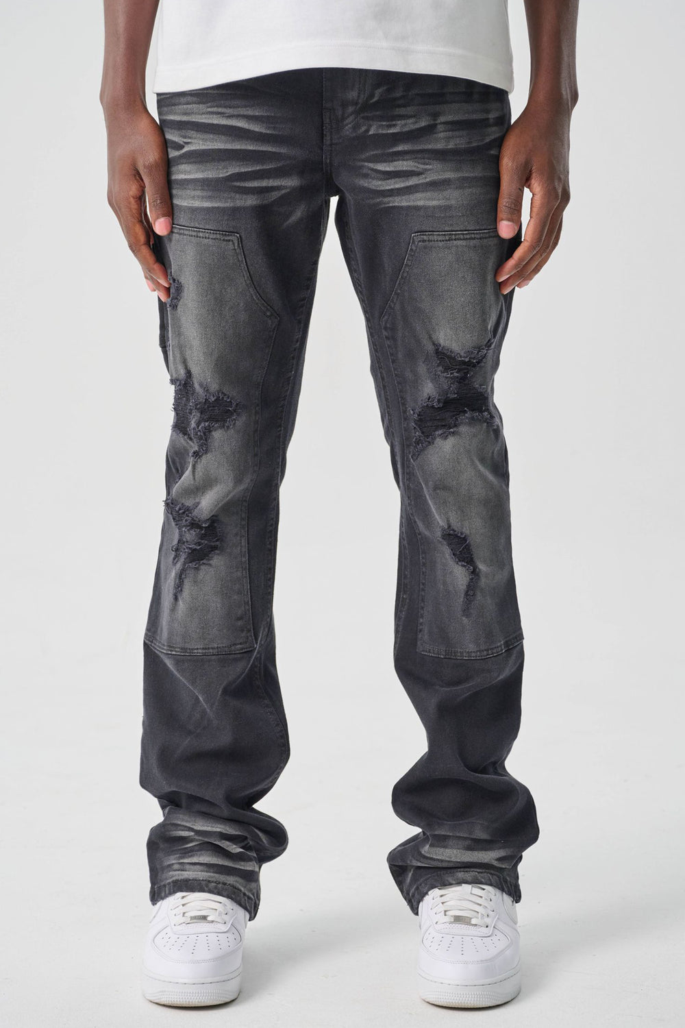 Carpenter Stacked Denim (Black Ash) (S4434)