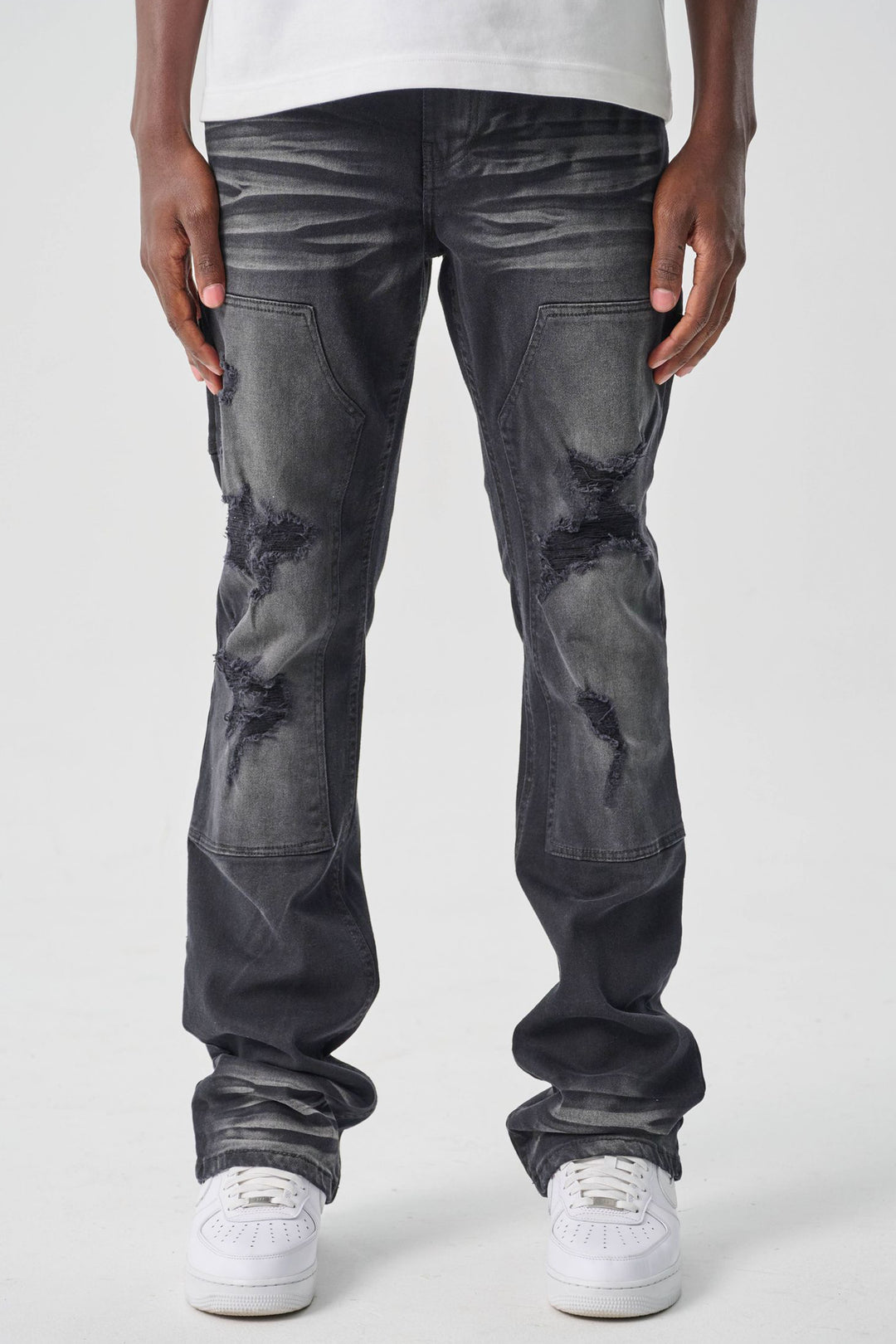 Carpenter Stacked Denim (Black Ash) (S4434)