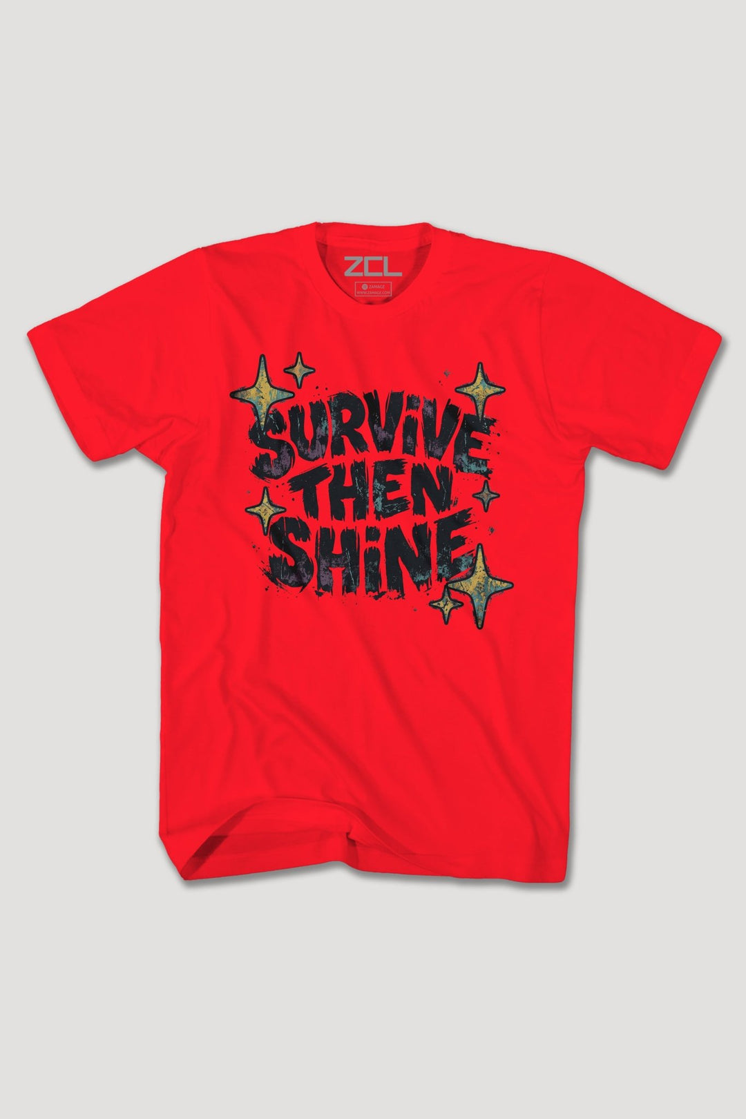 SRUVIVE THEN SHINE TEE - Zamage