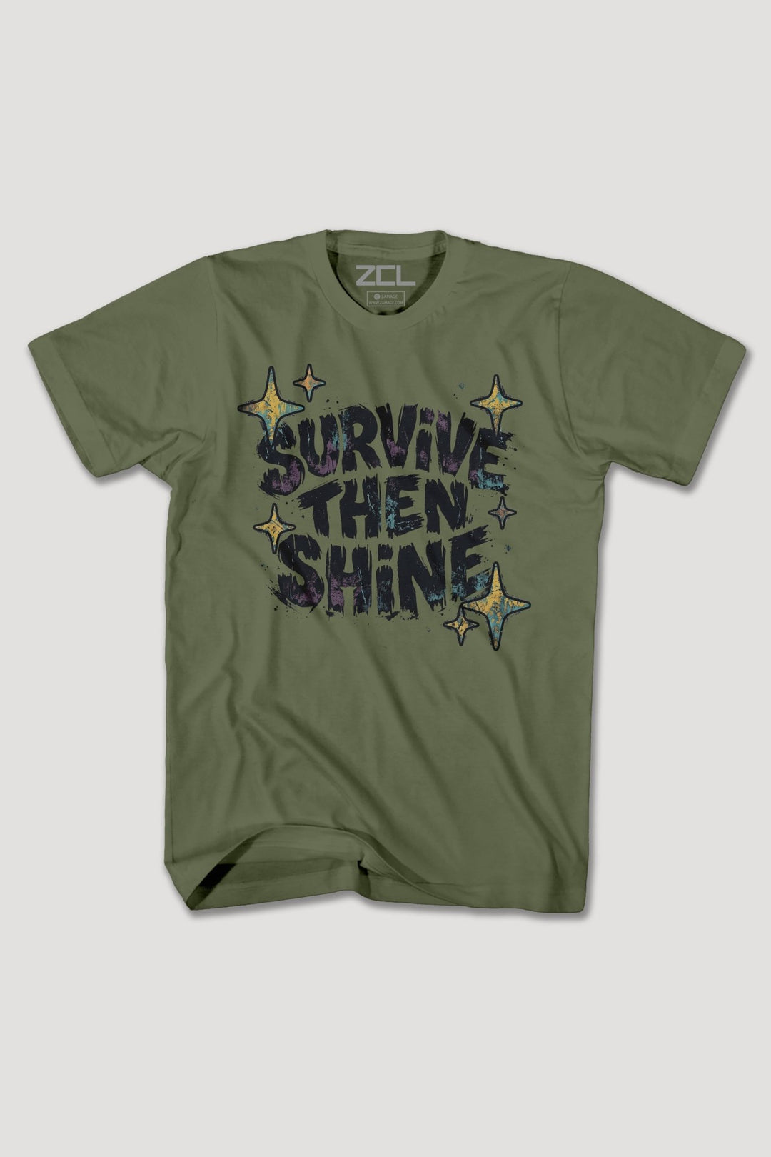 SRUVIVE THEN SHINE TEE - Zamage